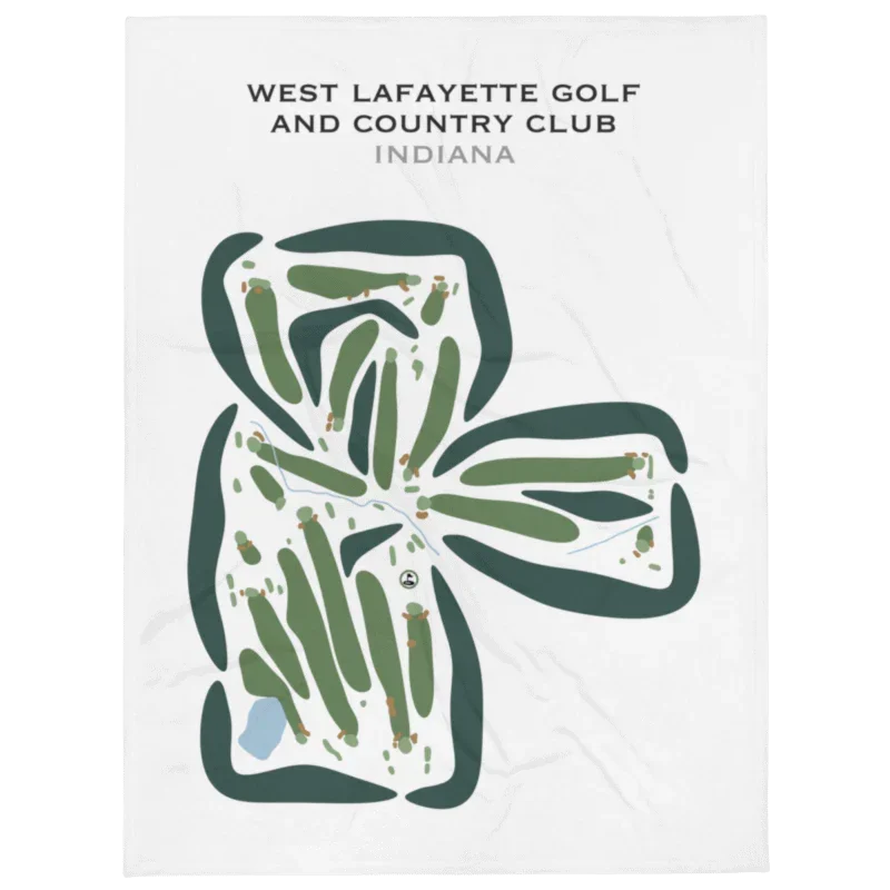 West Lafayette Golf and Country Club, Indiana - Printed Golf Courses