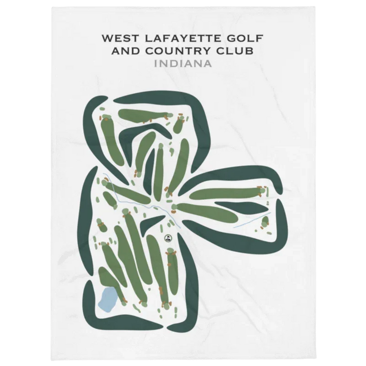 West Lafayette Golf and Country Club, Indiana - Printed Golf Courses