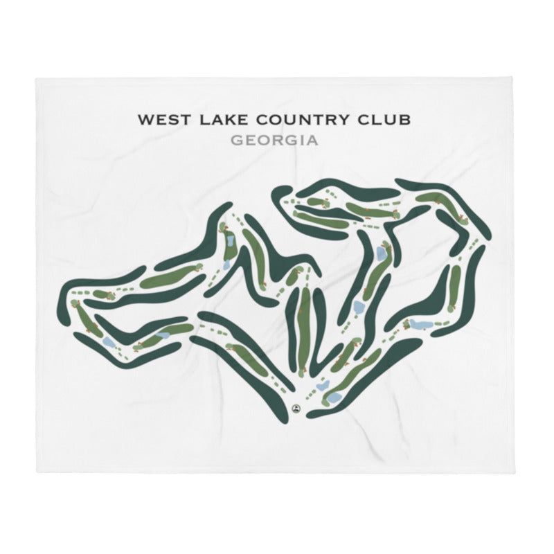 West Lake Country Club, Georgia - Printed Golf Course