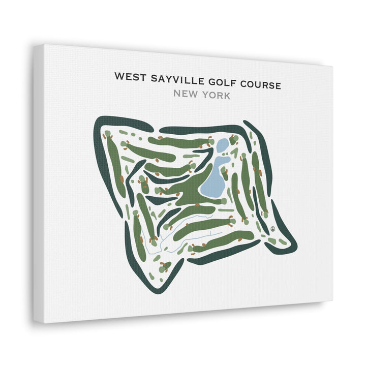 West Sayville Golf Course, New York - Printed Golf Courses