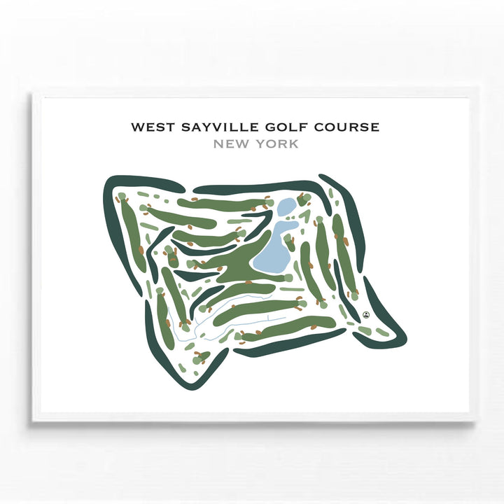 West Sayville Golf Course, New York - Printed Golf Courses