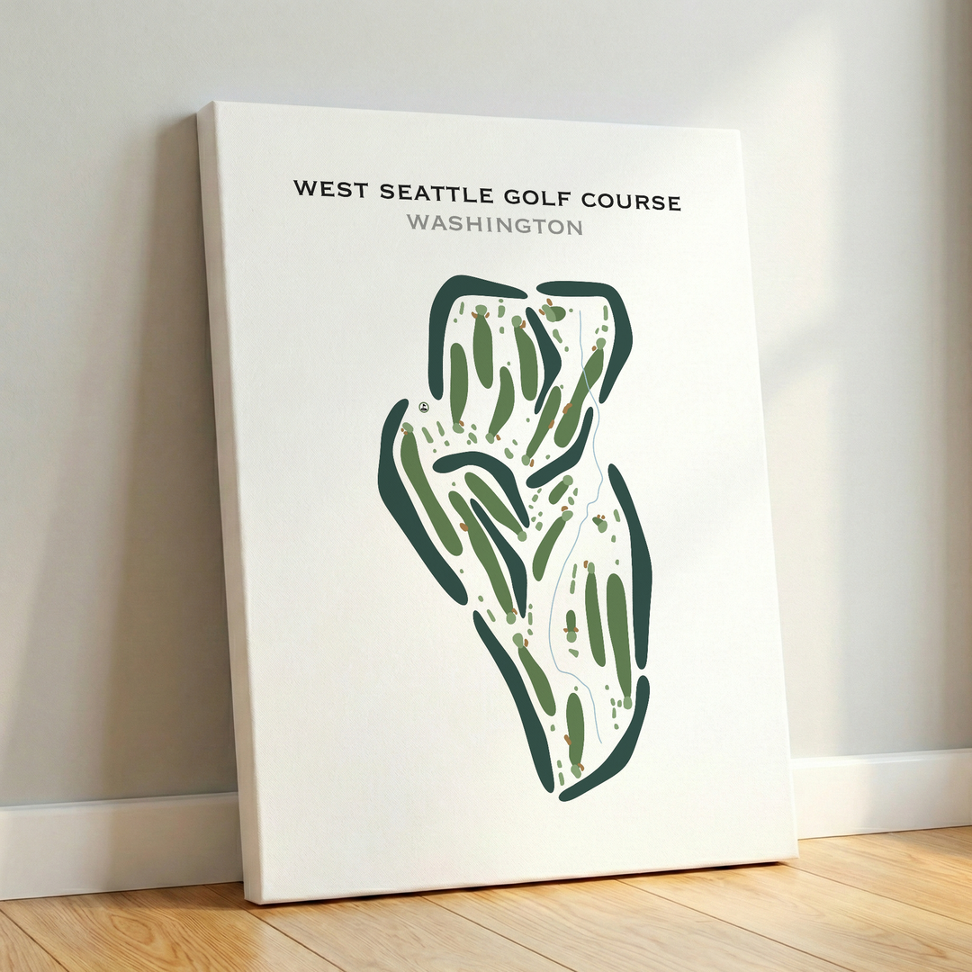West Seattle Golf Course, Washington - Printed Golf Courses