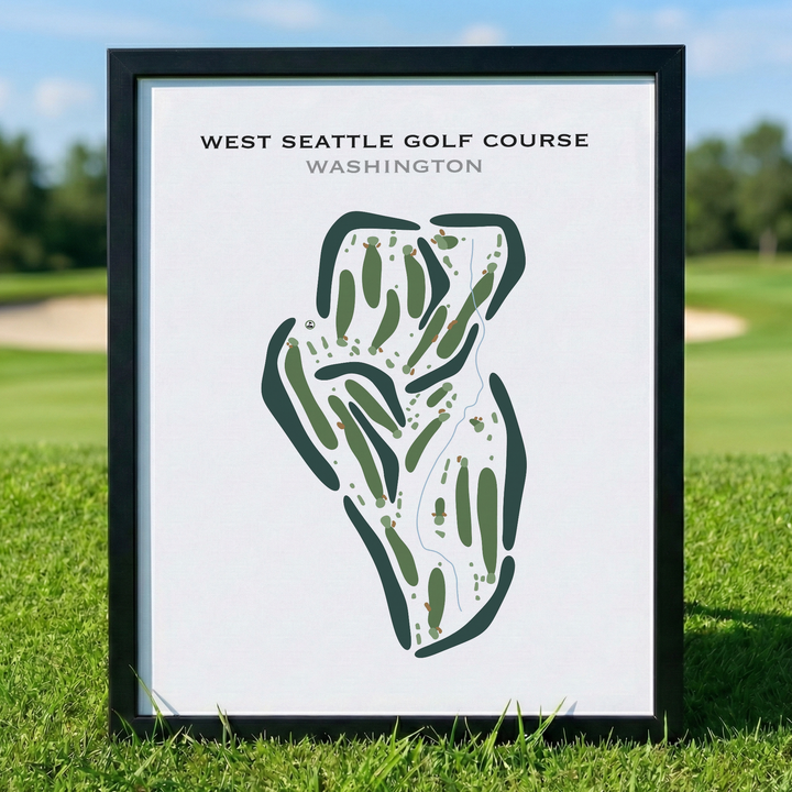 West Seattle Golf Course, Washington - Printed Golf Courses