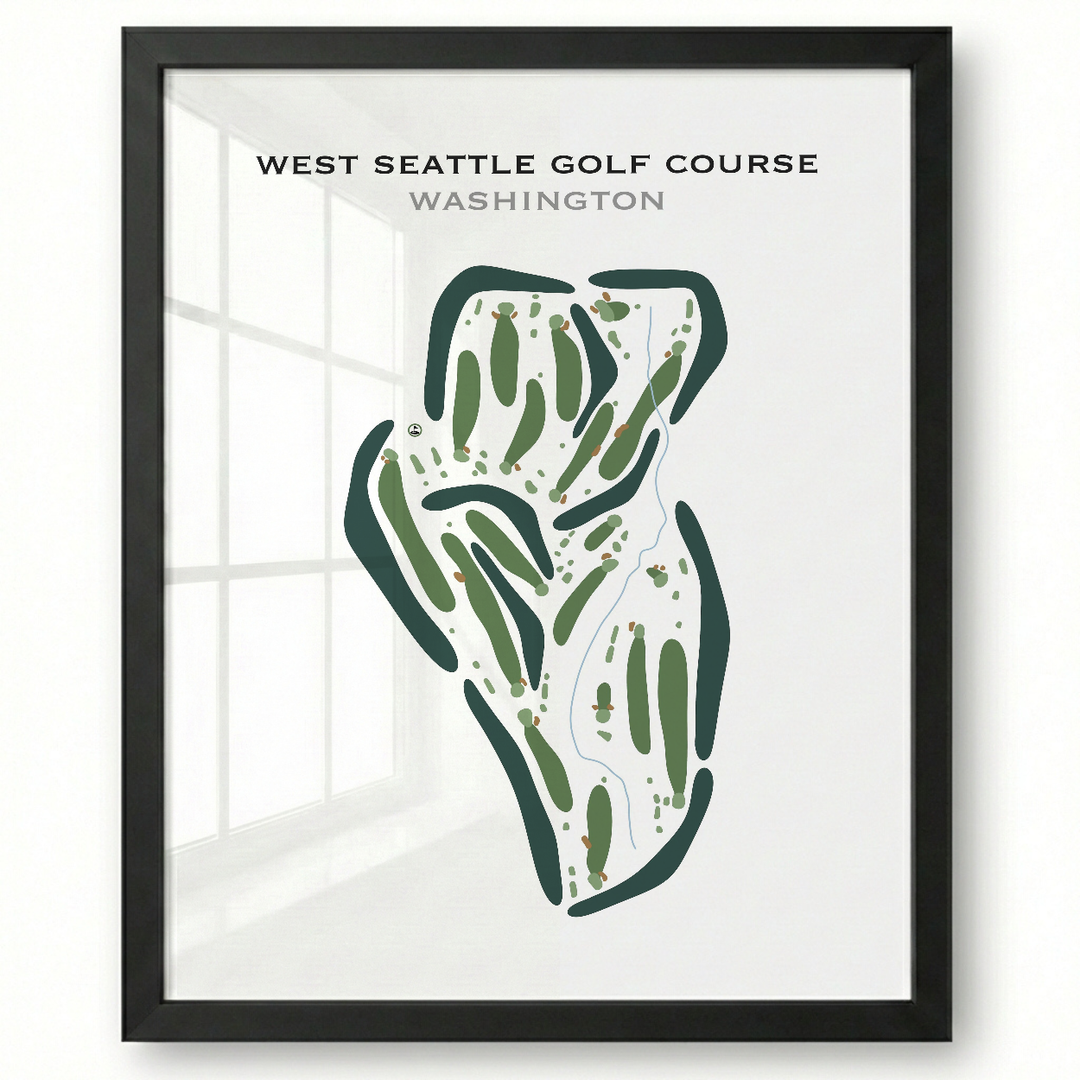 West Seattle Golf Course, Washington - Printed Golf Courses