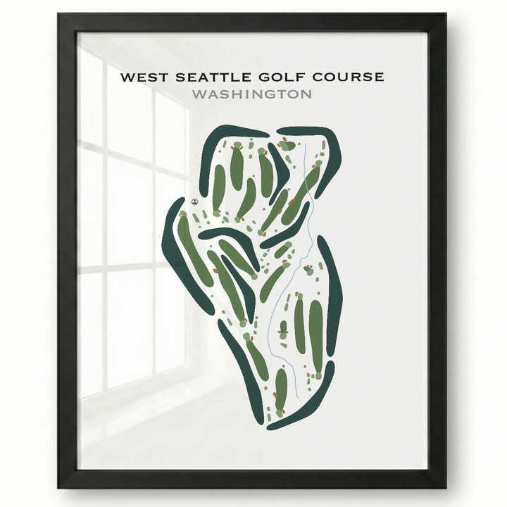 West Seattle Golf Course, Washington - Printed Golf Courses