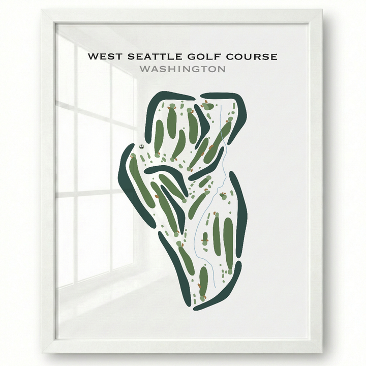 West Seattle Golf Course, Washington - Printed Golf Courses