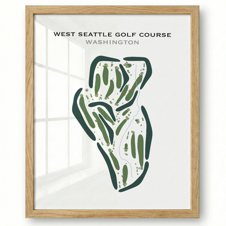 West Seattle Golf Course, Washington - Printed Golf Courses