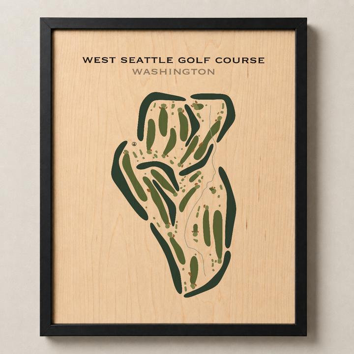 West Seattle Golf Course, Washington - Printed Golf Courses