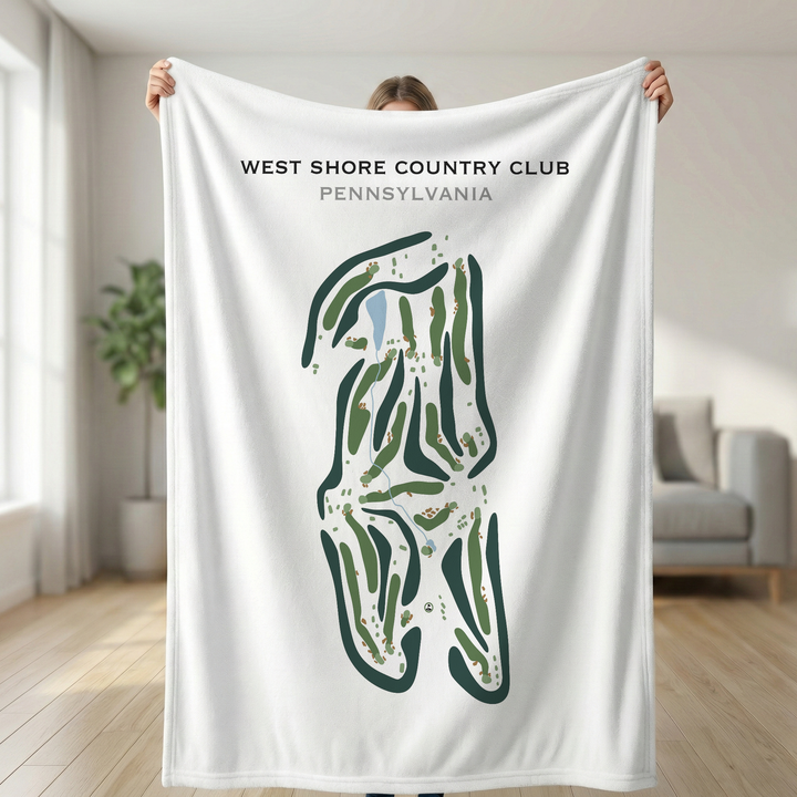 West Shore Country Club, Pennsylvania - Printed Golf Course