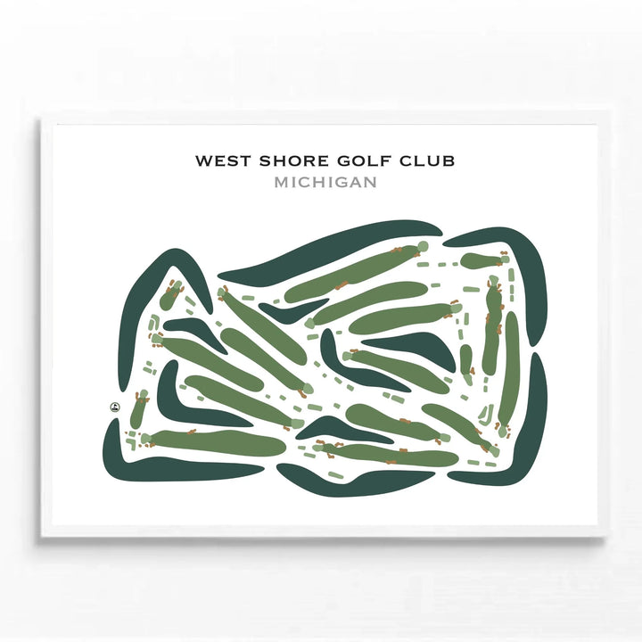 West Shore Golf Club, Michigan - Printed Golf Courses