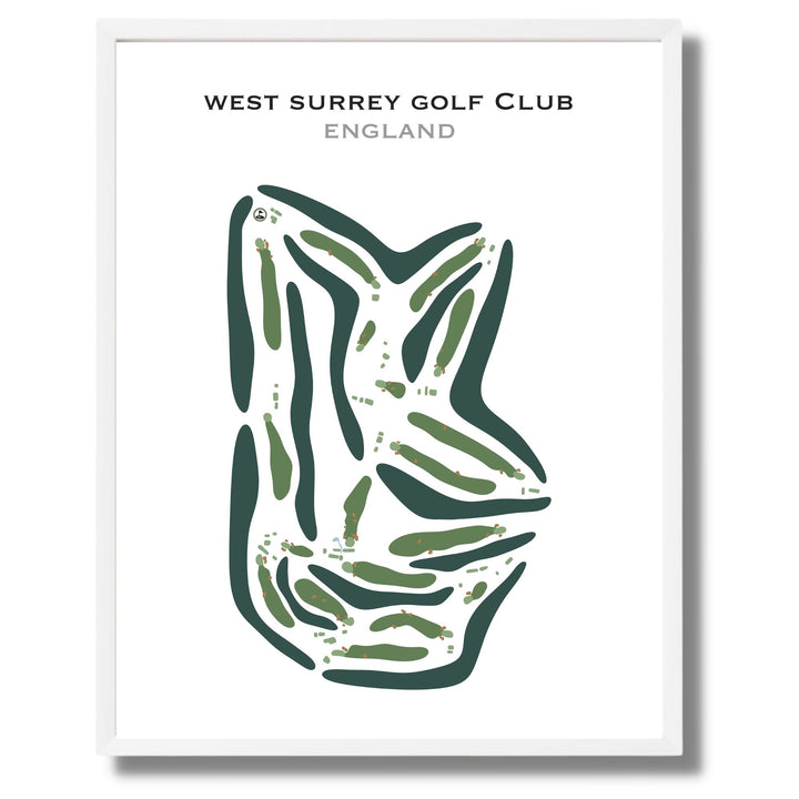 West Surrey Golf Club, England - Printed Golf Courses