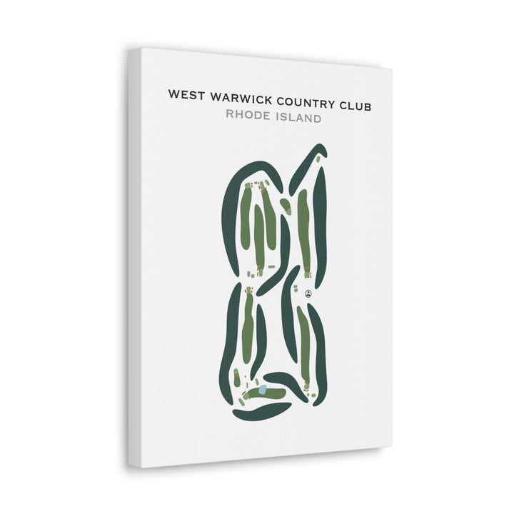 West Warwick Country Club, Rhode Island - Printed Golf Courses