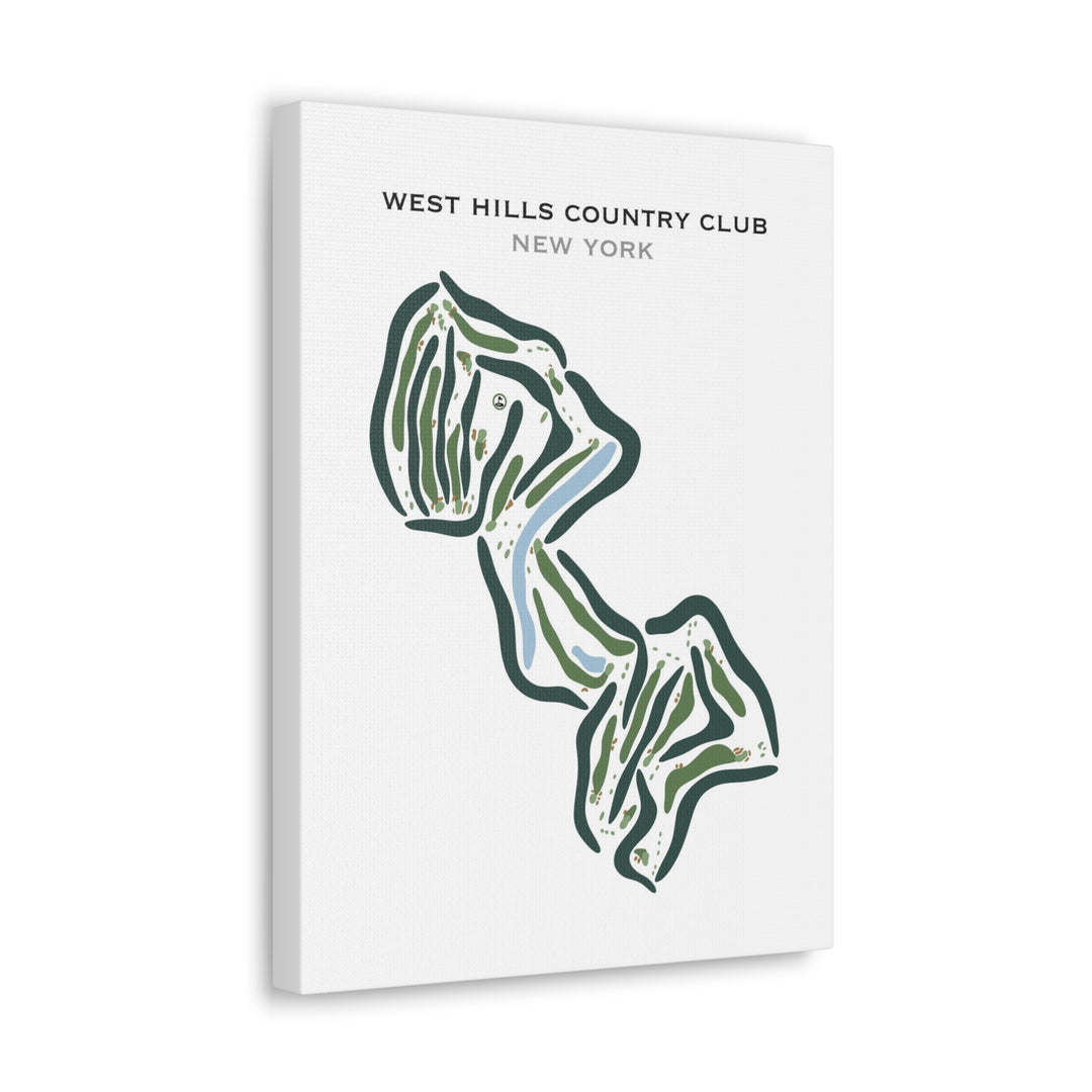 West Hills Country Club, New York - Printed Golf Courses