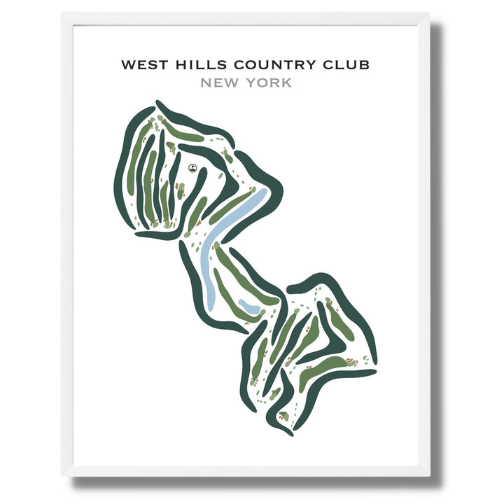 West Hills Country Club, New York - Printed Golf Courses