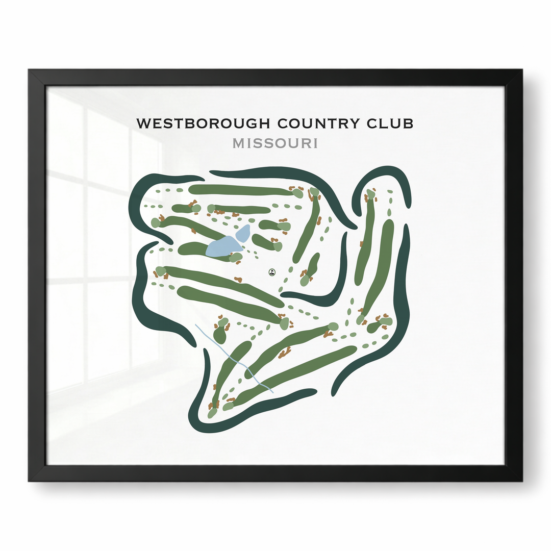 Westborough Country Club, Missouri - Printed Golf Courses