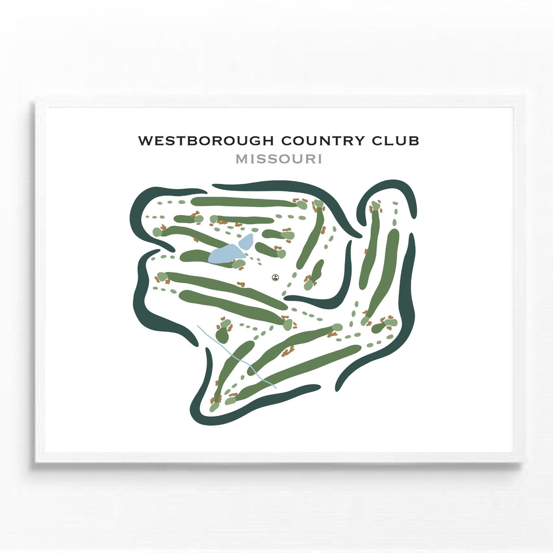 Westborough Country Club, Missouri - Printed Golf Courses