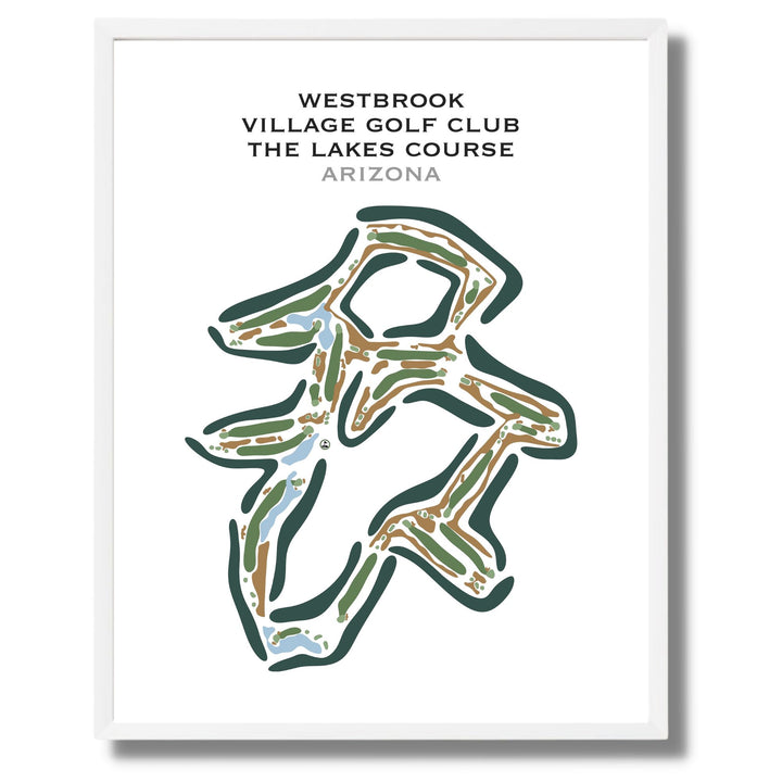 Westbrook Village Golf Club, The Lakes Course, Arizona - Printed Golf Course