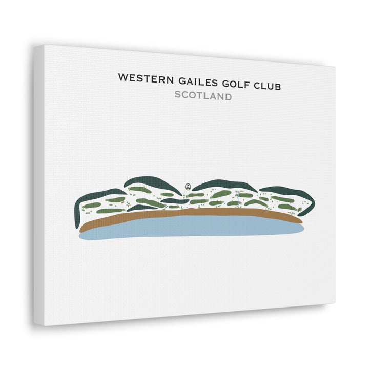 Western Gailes Golf Club, Scotland - Printed Golf Courses