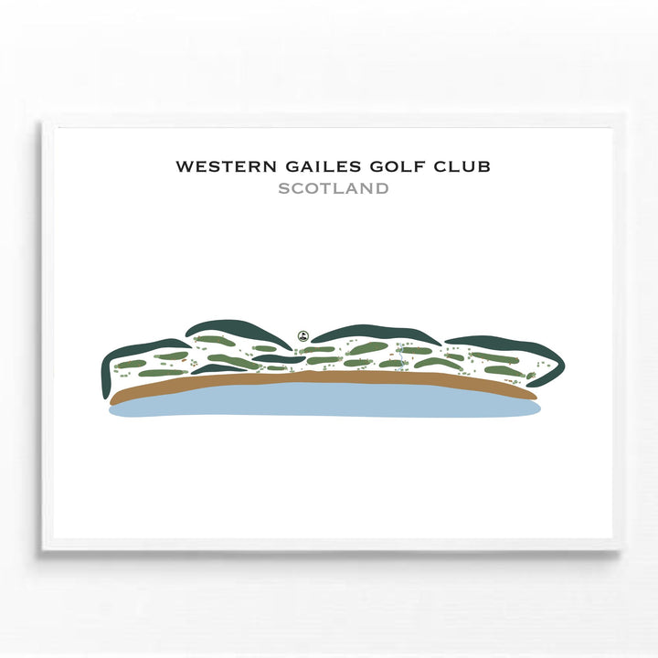 Western Gailes Golf Club, Scotland - Printed Golf Courses