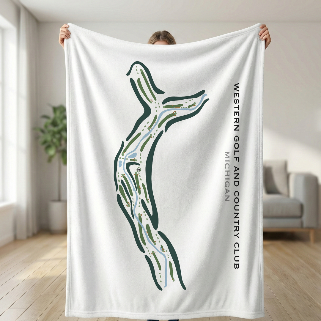 Western Golf & Country Club, Michigan - Printed Golf Courses