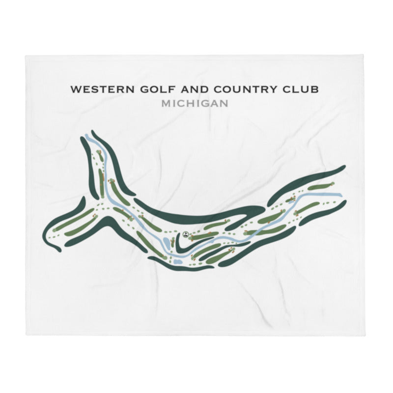 Western Golf & Country Club, Michigan - Printed Golf Courses