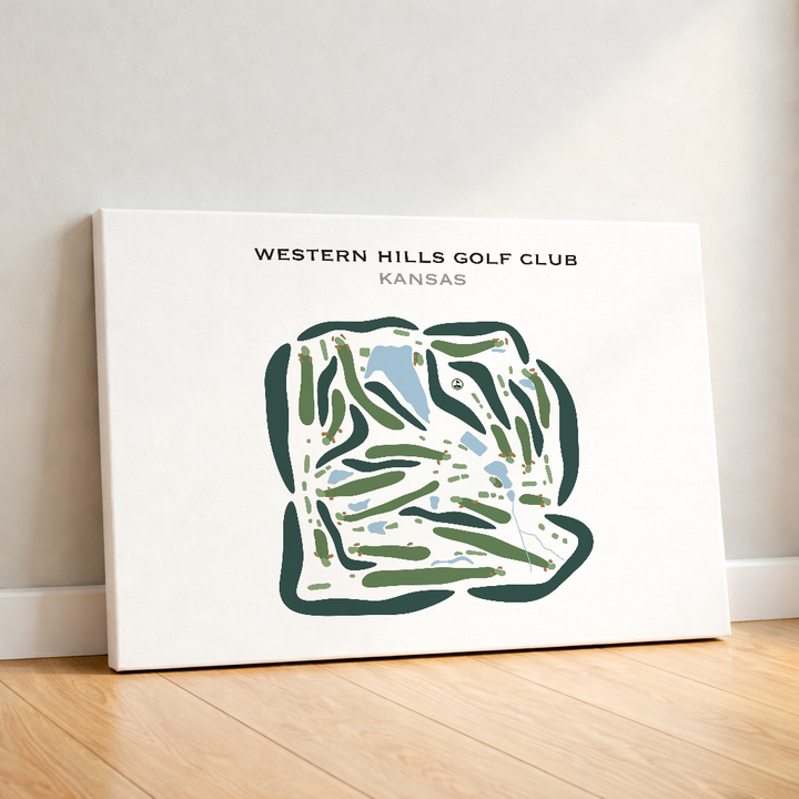 Western Hills Golf Club, Kansas - Printed Golf Courses