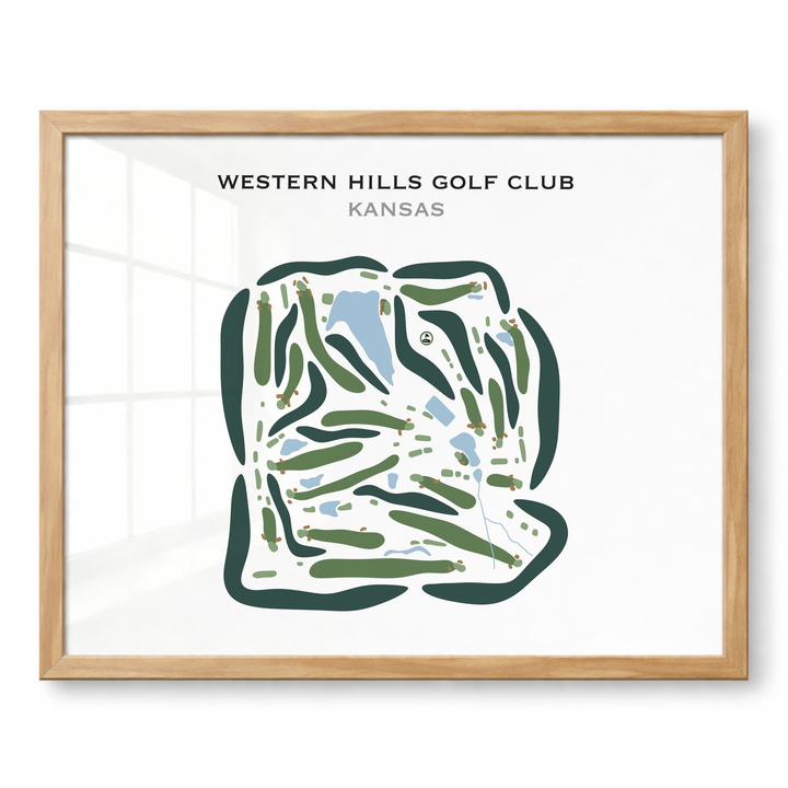 Western Hills Golf Club, Kansas - Printed Golf Courses