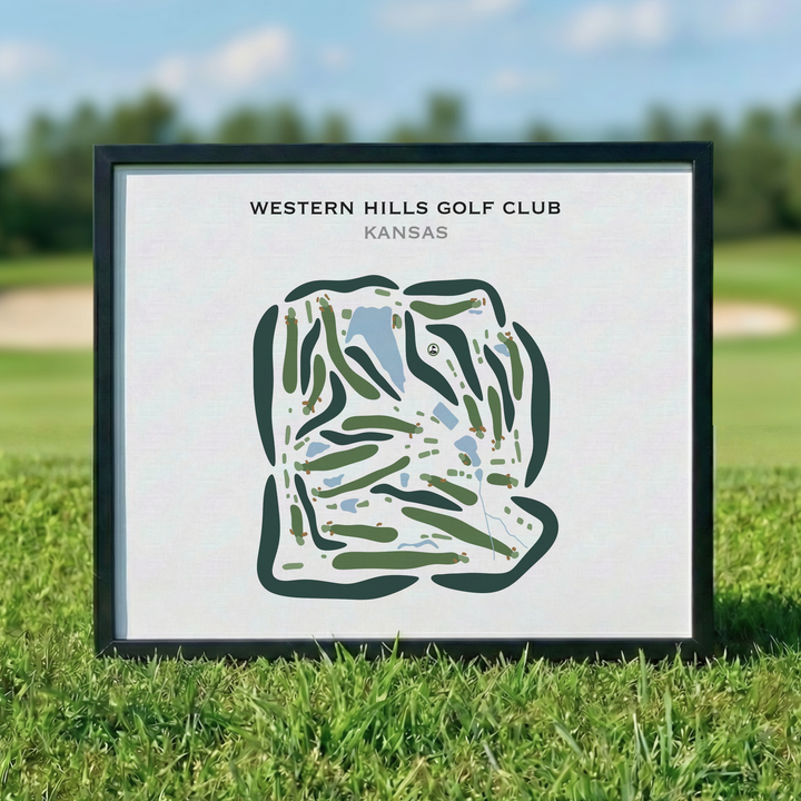 Western Hills Golf Club, Kansas - Printed Golf Courses