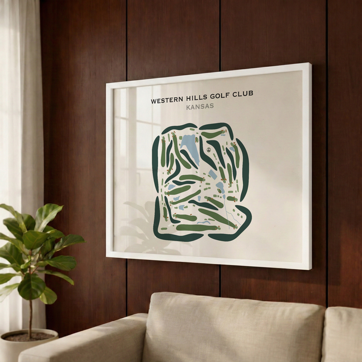 Western Hills Golf Club, Kansas - Printed Golf Courses