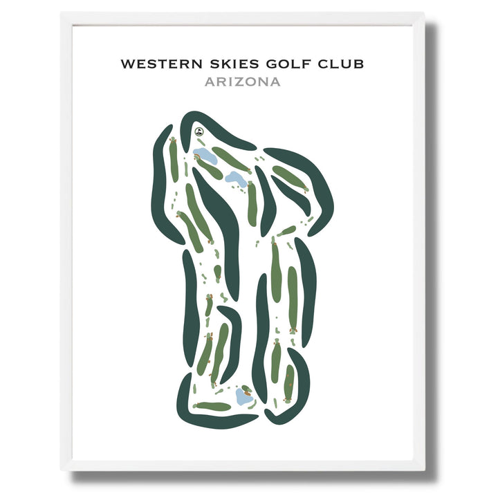 Western Skies Golf Club, Arizona - Printed Golf Courses