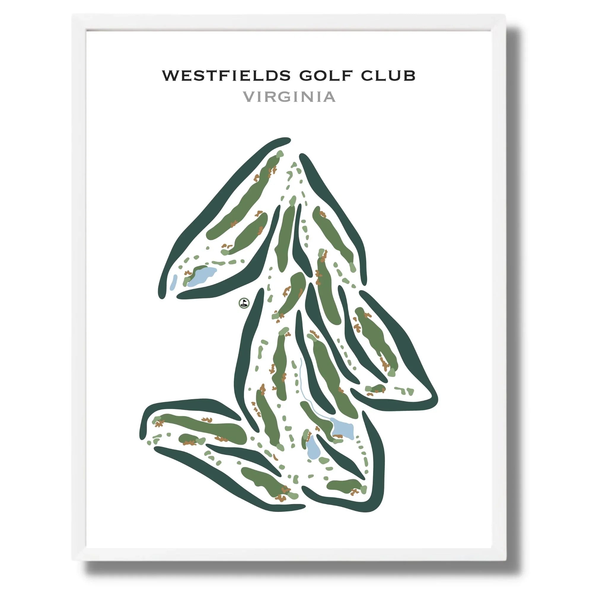 Buy the best printed golf course Westfields Golf Club Virginia