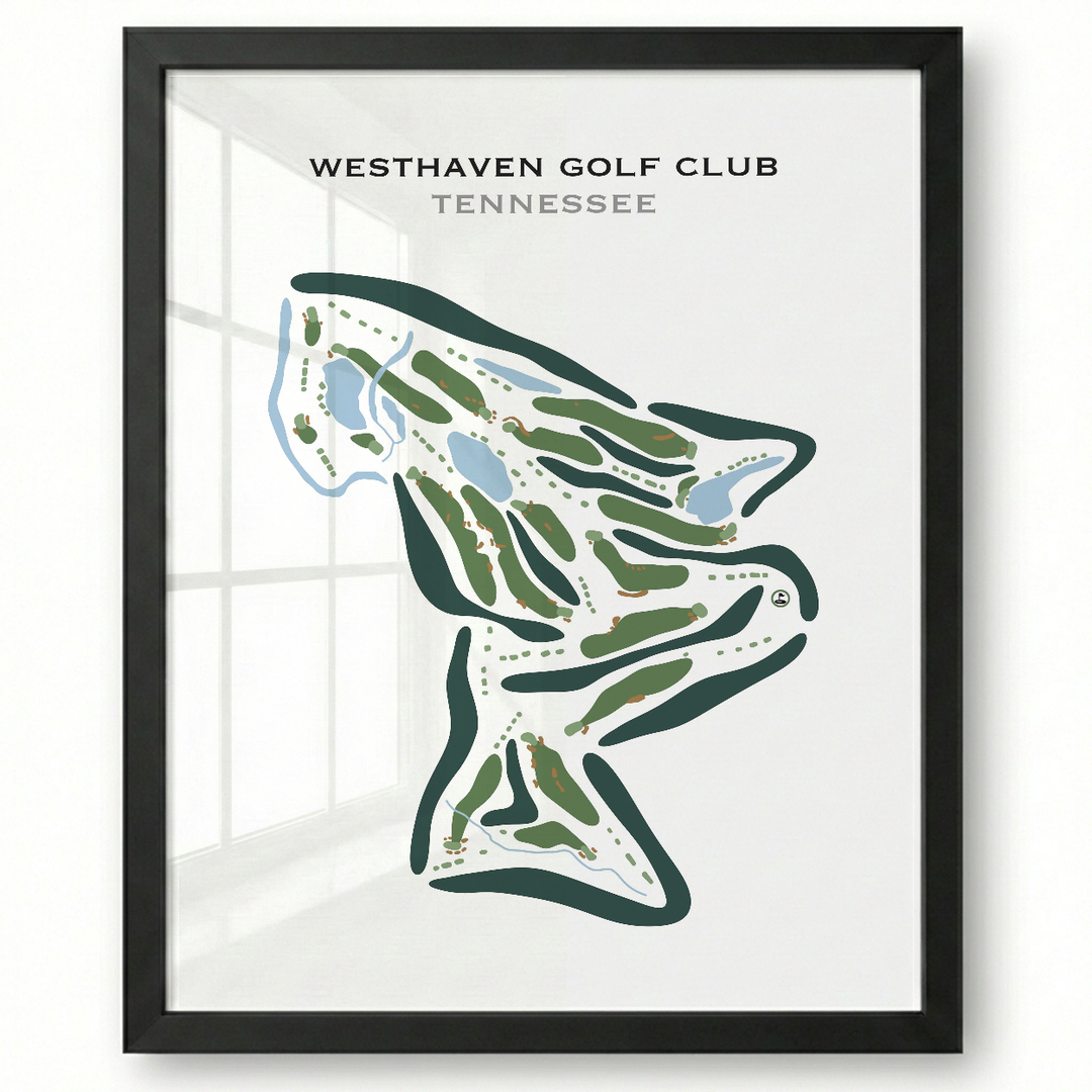 Westhaven Golf Club, Tennessee - Printed Golf Courses