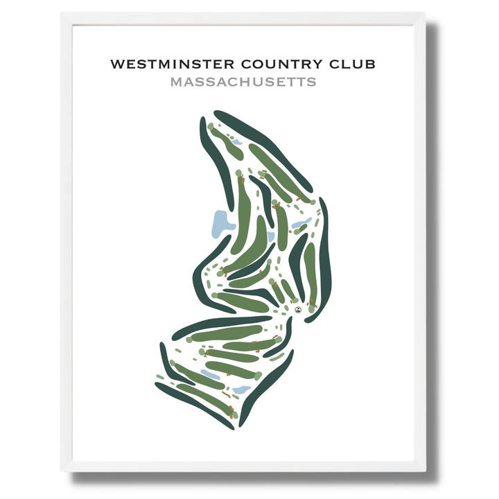 Westminster Country Club, Massachusetts - Printed Golf Course