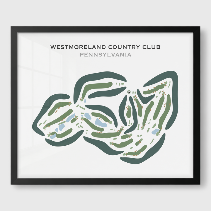 Westmoreland Country Club, Pennsylvania - Printed Golf Courses