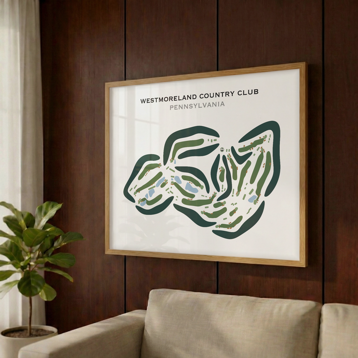 Westmoreland Country Club, Pennsylvania - Printed Golf Courses