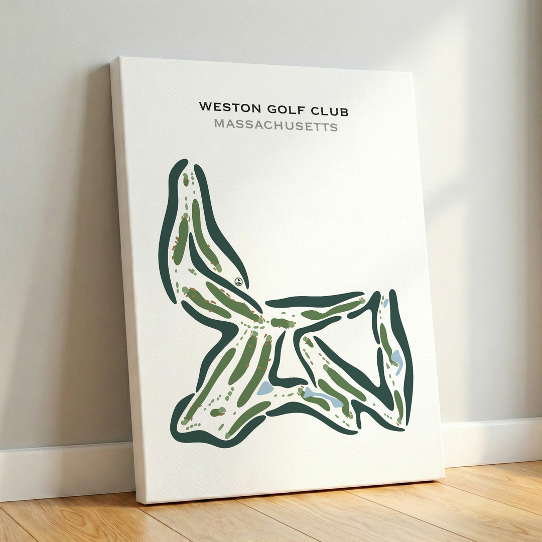 Weston Golf Club, Massachusetts - Printed Golf Courses