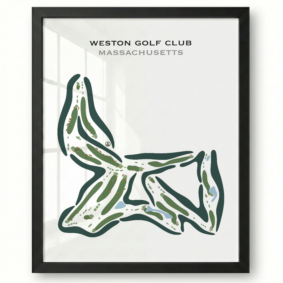 Weston Golf Club, Massachusetts - Printed Golf Courses