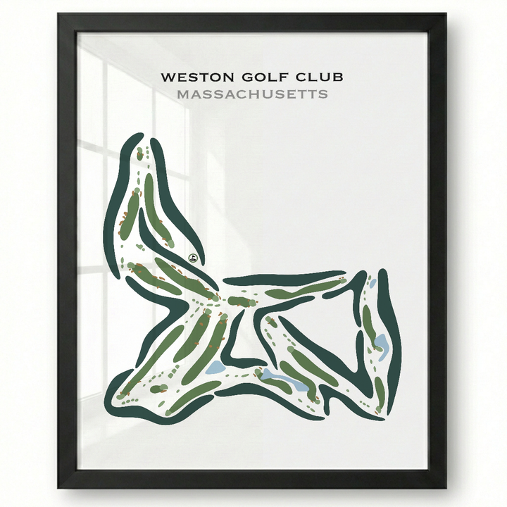 Weston Golf Club, Massachusetts - Printed Golf Courses