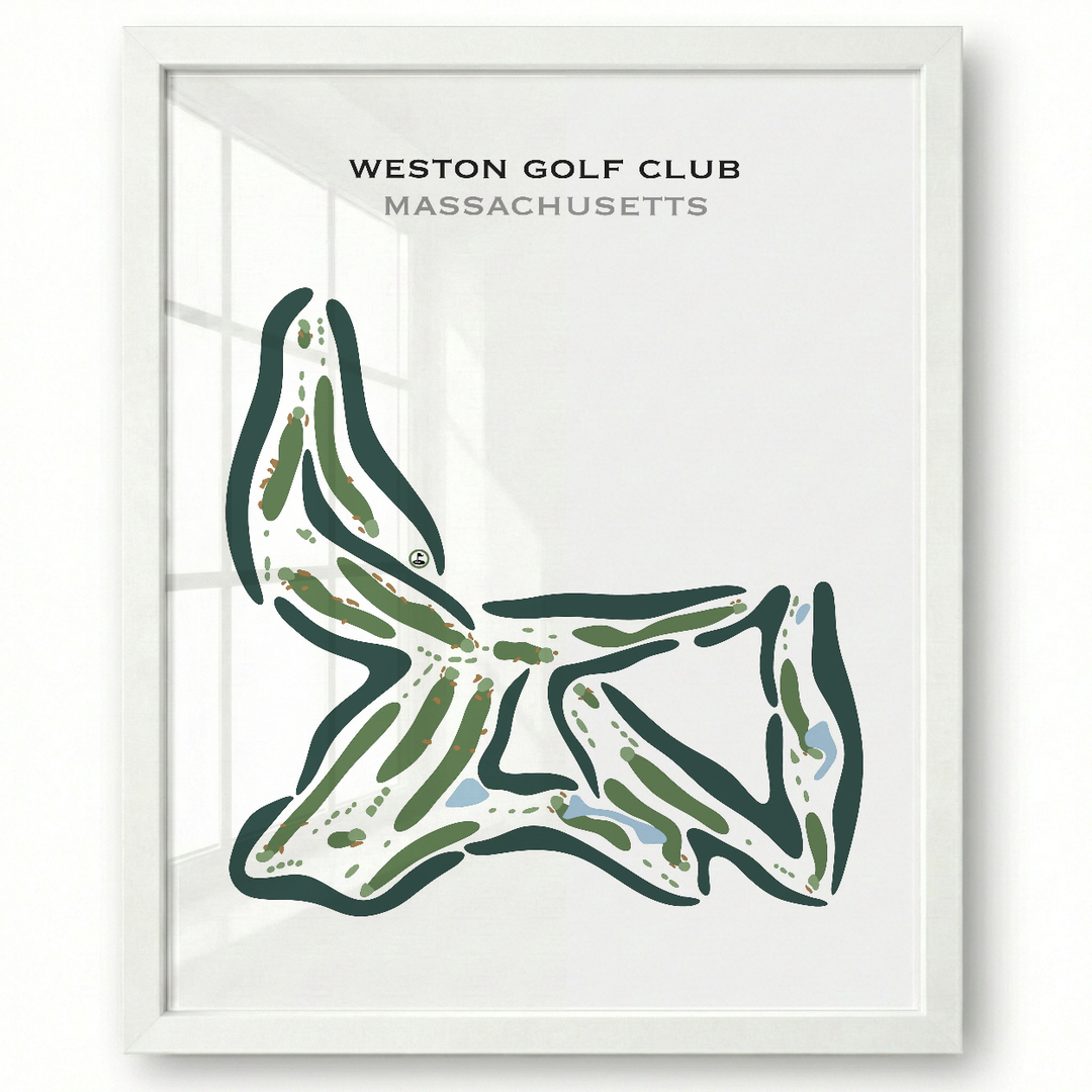 Weston Golf Club, Massachusetts - Printed Golf Courses