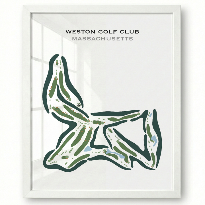 Weston Golf Club, Massachusetts - Printed Golf Courses