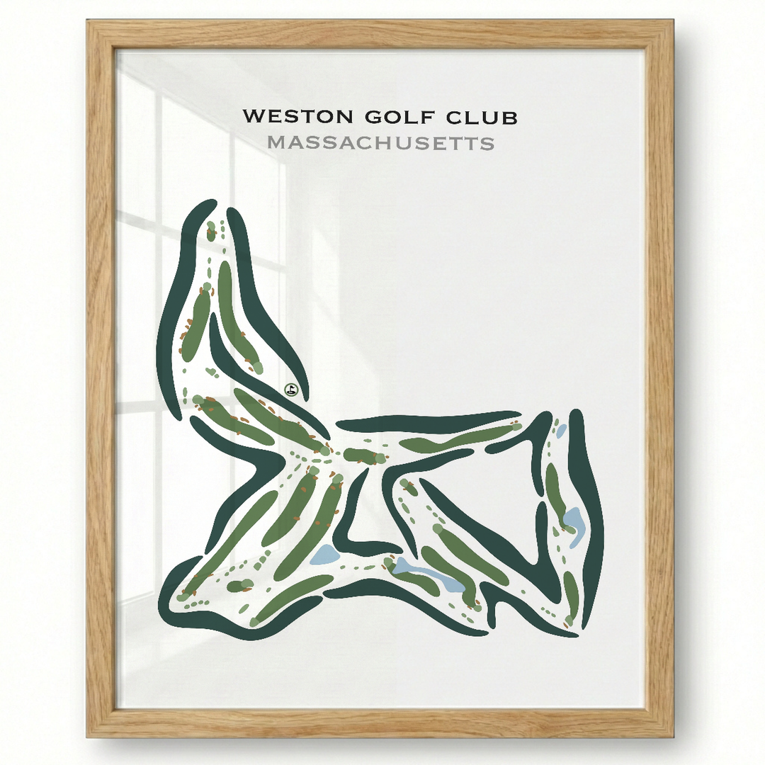 Weston Golf Club, Massachusetts - Printed Golf Courses