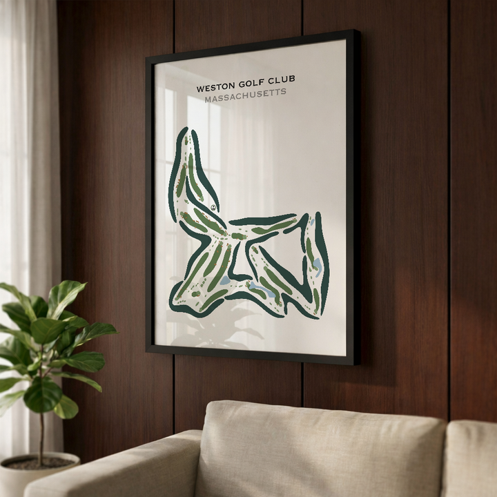 Weston Golf Club, Massachusetts - Printed Golf Courses