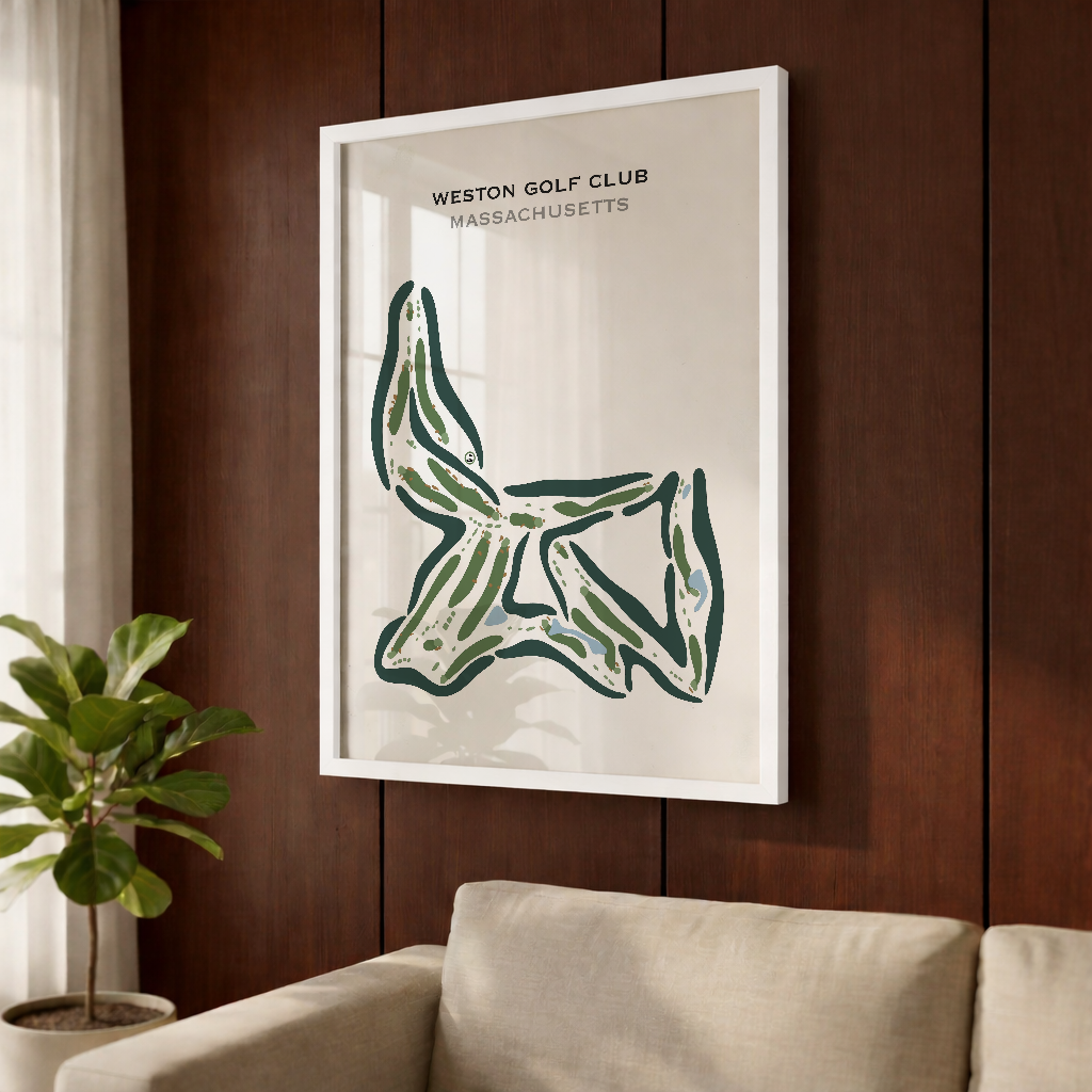 Weston Golf Club, Massachusetts - Printed Golf Courses