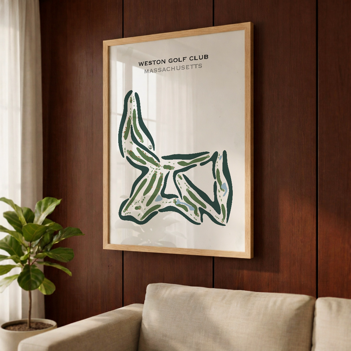 Weston Golf Club, Massachusetts - Printed Golf Courses