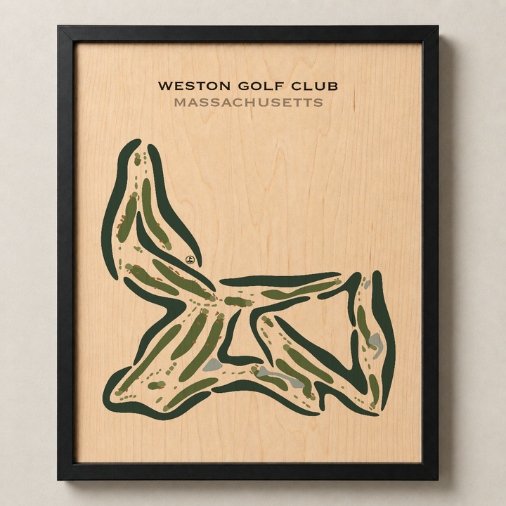 Weston Golf Club, Massachusetts - Printed Golf Courses
