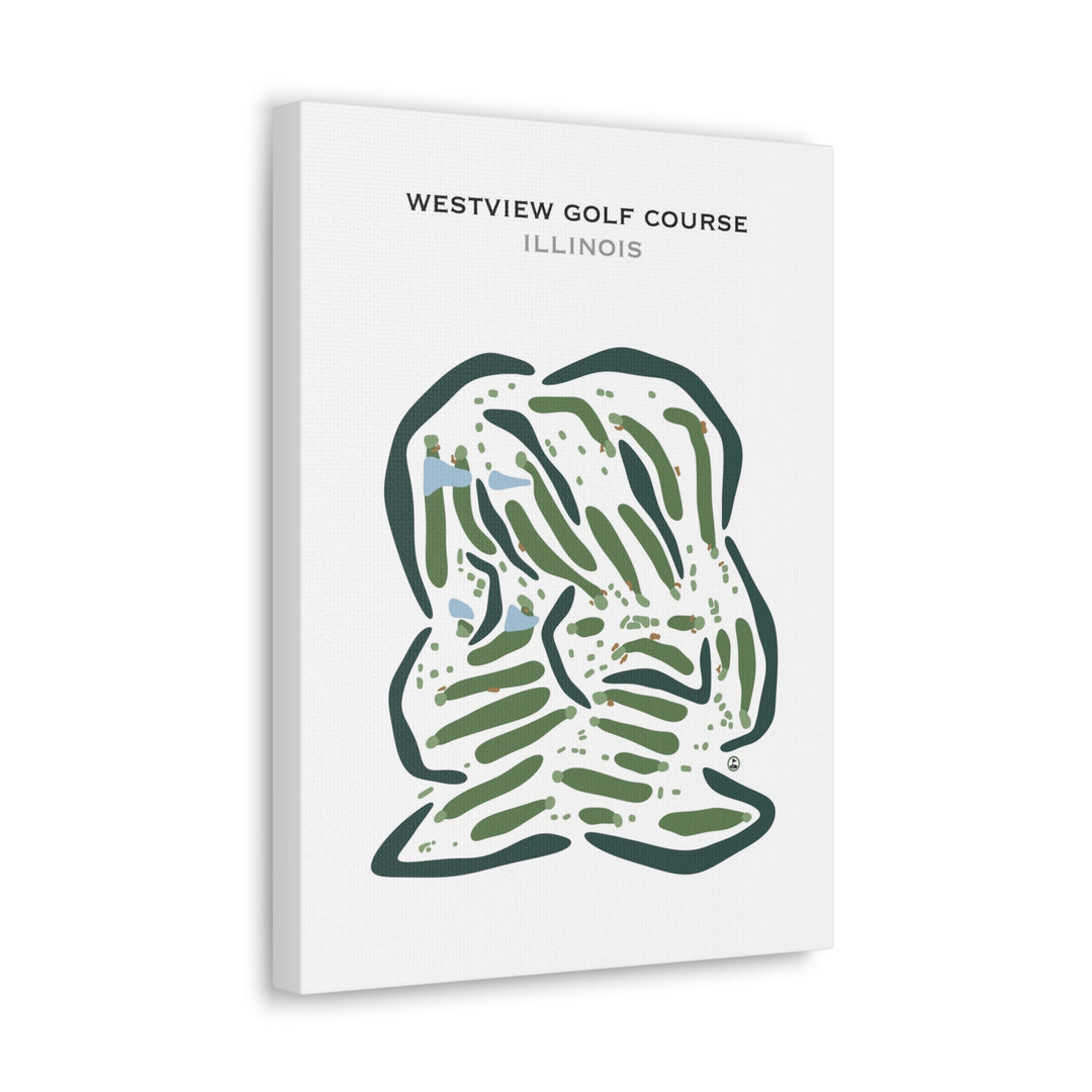 Westview Golf Course, Illinois - Printed Golf Courses