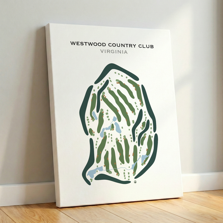 Westwood Country Club, Virginia - Printed Golf Courses