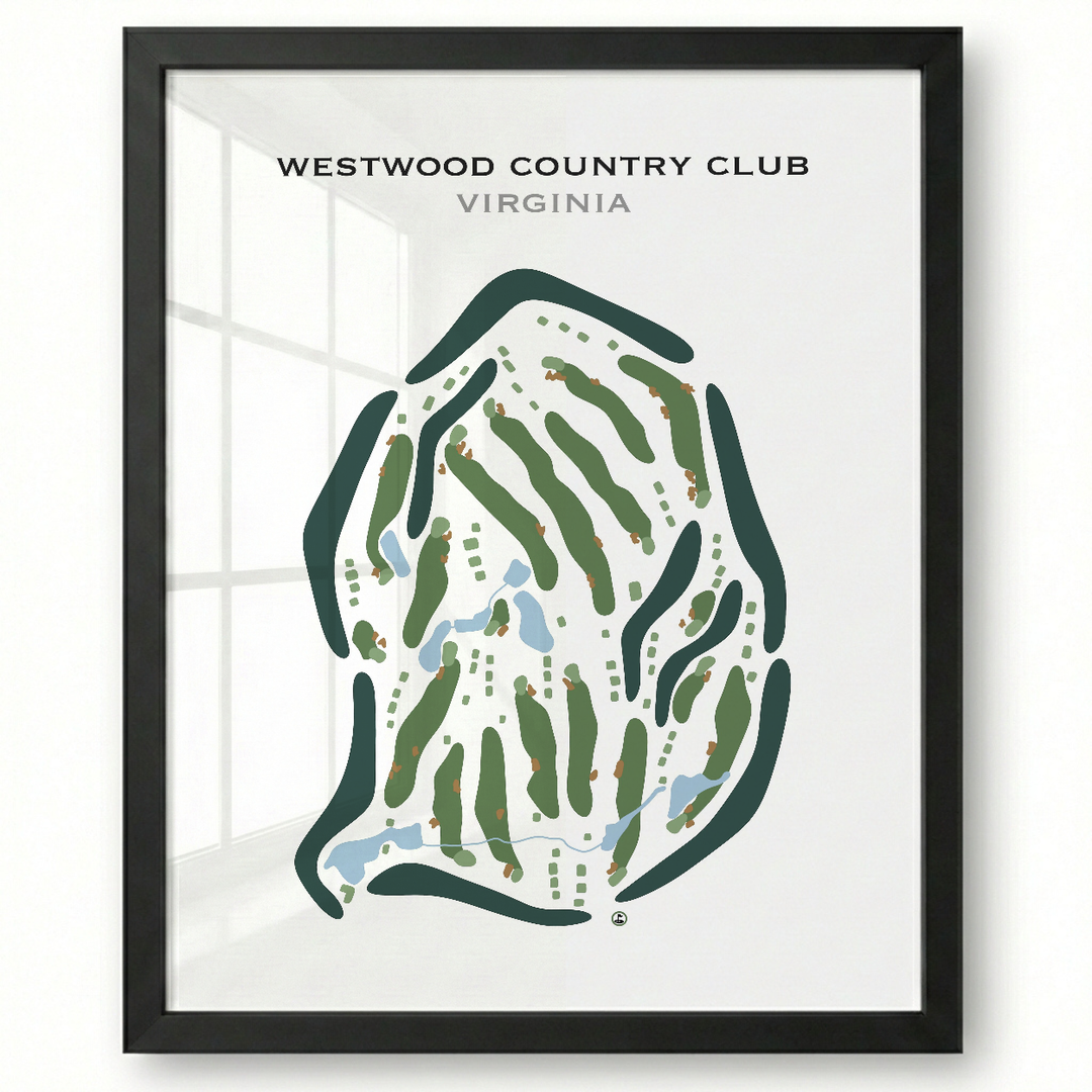 Westwood Country Club, Virginia - Printed Golf Courses