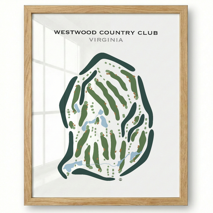 Westwood Country Club, Virginia - Printed Golf Courses
