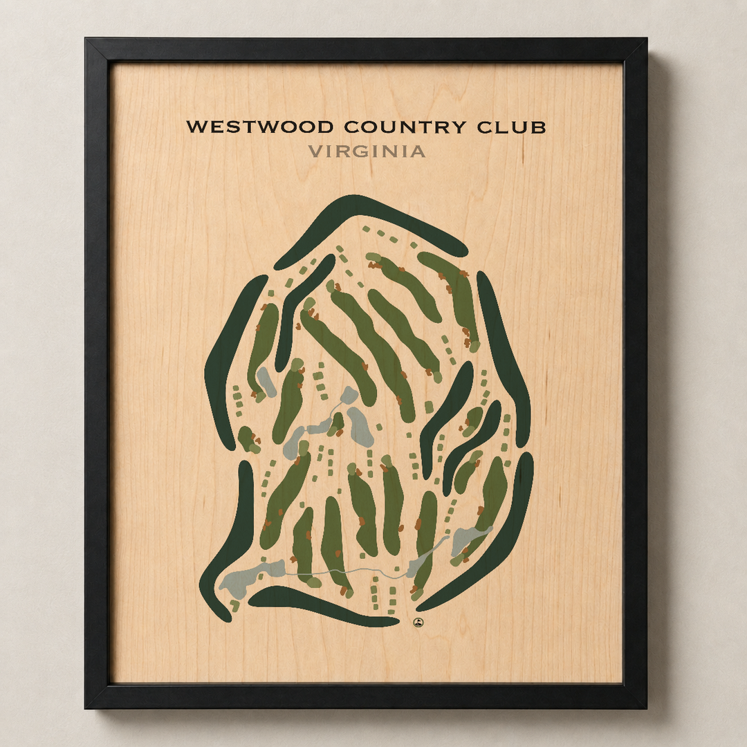 Westwood Country Club, Virginia - Printed Golf Courses